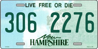 NH license plate 3062276