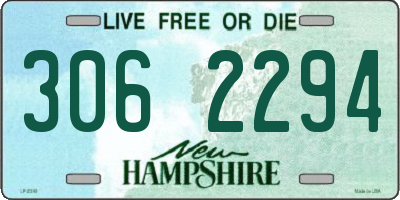 NH license plate 3062294