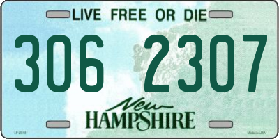 NH license plate 3062307