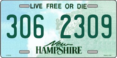 NH license plate 3062309