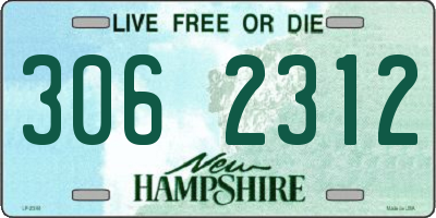 NH license plate 3062312