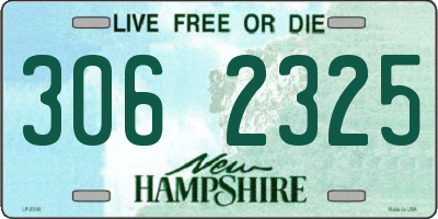 NH license plate 3062325