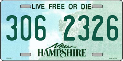 NH license plate 3062326