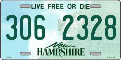 NH license plate 3062328