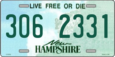 NH license plate 3062331
