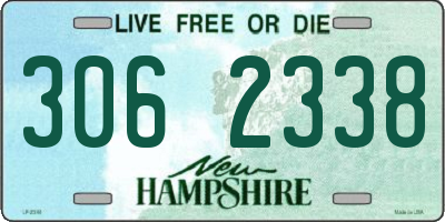 NH license plate 3062338