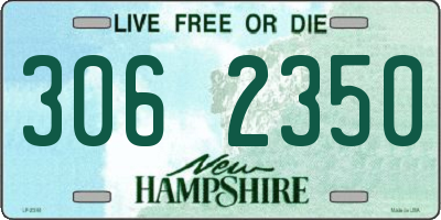 NH license plate 3062350