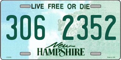 NH license plate 3062352