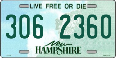 NH license plate 3062360