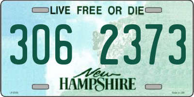 NH license plate 3062373