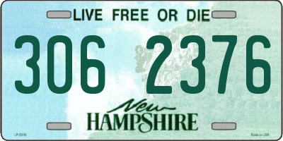 NH license plate 3062376