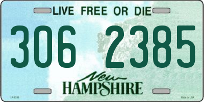 NH license plate 3062385
