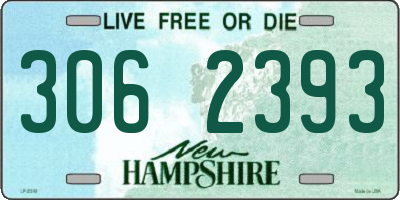 NH license plate 3062393