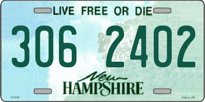NH license plate 3062402
