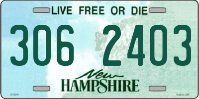 NH license plate 3062403