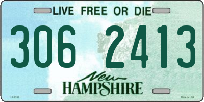 NH license plate 3062413