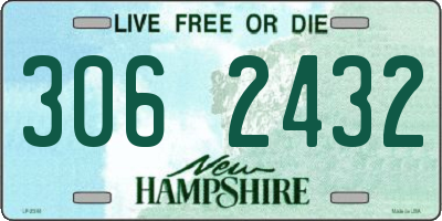 NH license plate 3062432