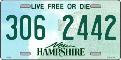NH license plate 3062442
