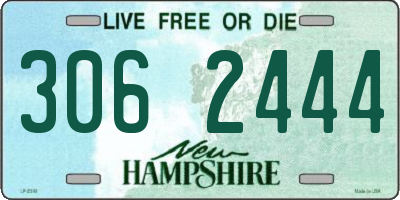 NH license plate 3062444