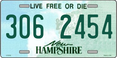 NH license plate 3062454