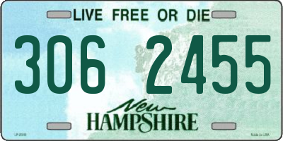 NH license plate 3062455