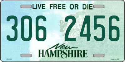 NH license plate 3062456