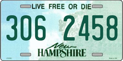 NH license plate 3062458