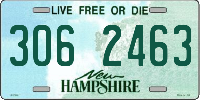 NH license plate 3062463