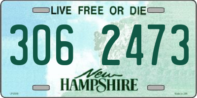 NH license plate 3062473
