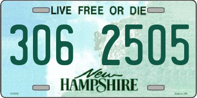 NH license plate 3062505