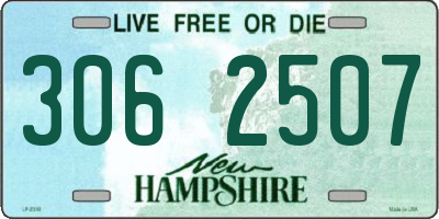 NH license plate 3062507