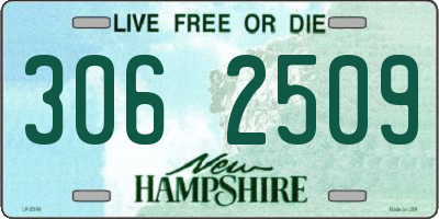 NH license plate 3062509