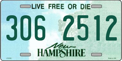 NH license plate 3062512