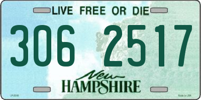 NH license plate 3062517