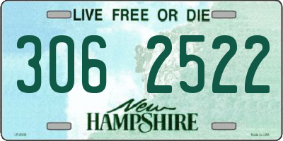 NH license plate 3062522