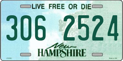 NH license plate 3062524