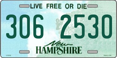 NH license plate 3062530