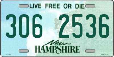 NH license plate 3062536