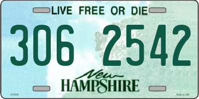 NH license plate 3062542