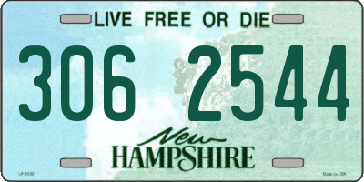 NH license plate 3062544