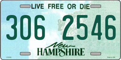 NH license plate 3062546