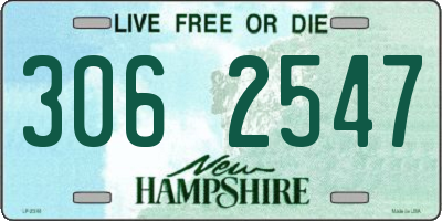 NH license plate 3062547