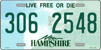 NH license plate 3062548