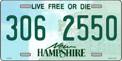 NH license plate 3062550