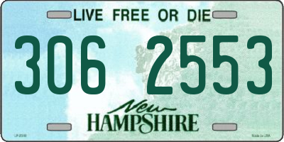 NH license plate 3062553