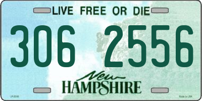 NH license plate 3062556