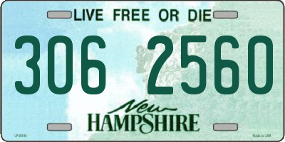NH license plate 3062560