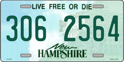 NH license plate 3062564