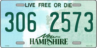 NH license plate 3062573