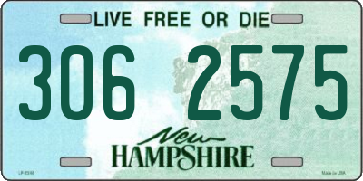 NH license plate 3062575